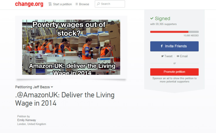 The Change.org petition to get Amazon to change workers' rights