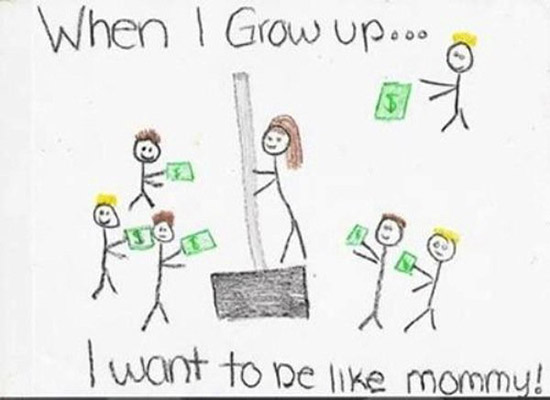 Mother's Day Cards: Children's Funny Drawings and Notes
