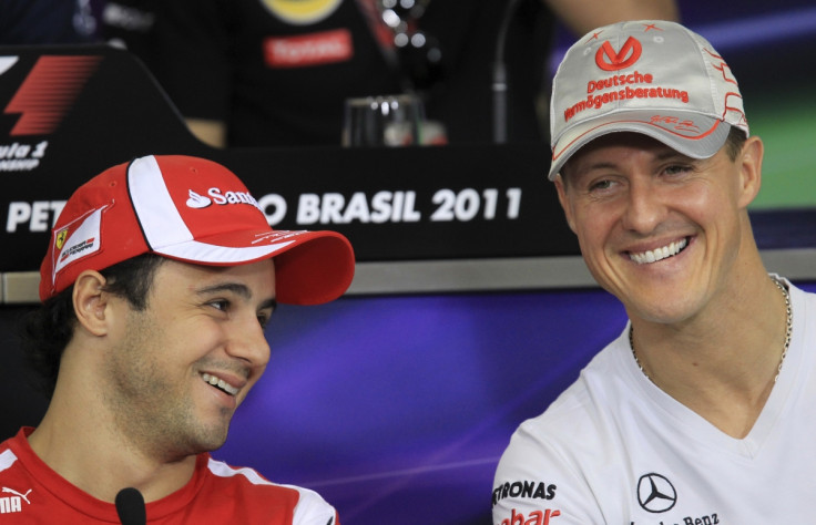 Felipe Massa revealed he is "praying every day" for Michael Schumacher to recover from his ski crash injuries