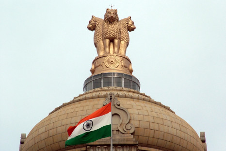 India flag and emblem