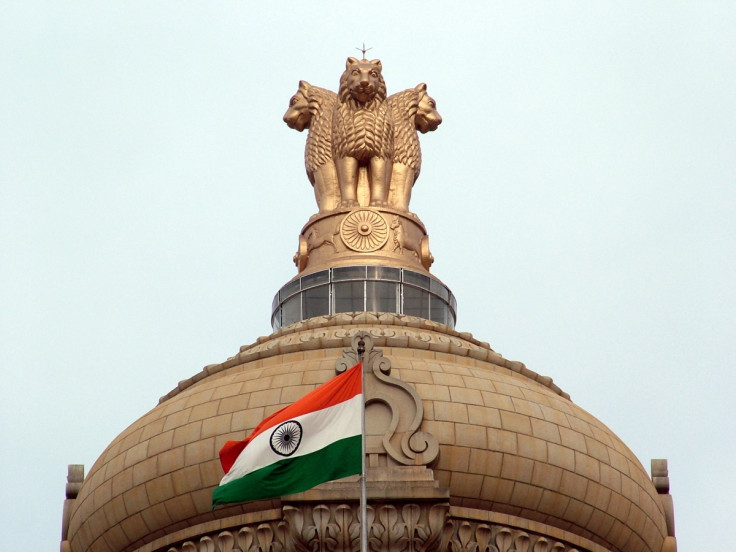 India flag and emblem