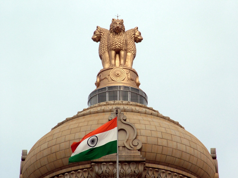 India flag and emblem