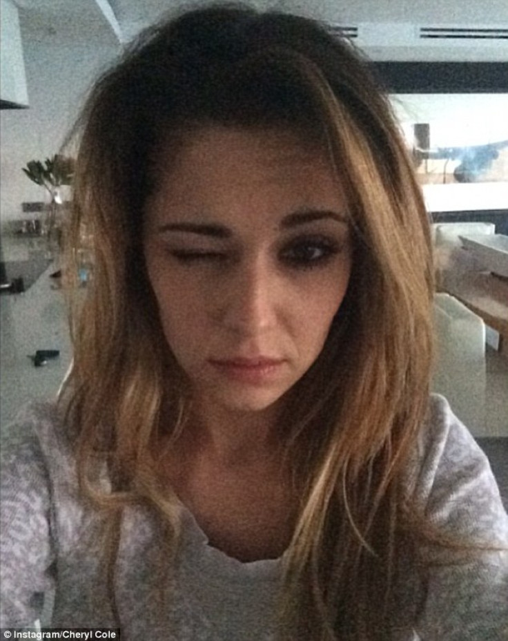 Cheryl Cole's bare faced selfie for the cancer Research campaign.