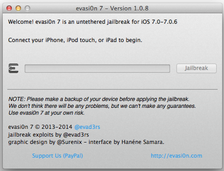 Evasi0n 7 1.0.8 Released: How to Jailbreak iOS 7.0 - 7.0.6 Untethered with Fix for Build 11A466