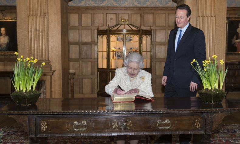 The Queen and David Cameron: The PM is accused of "bad manners" and running a "zombie parliament"