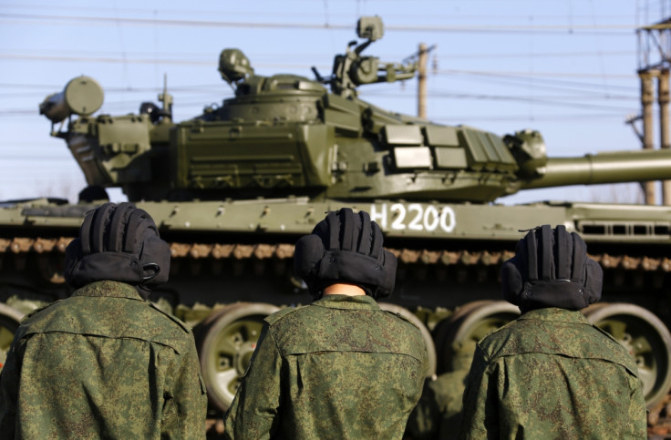 Russian tanks Crimea Ukraine Nato Troops