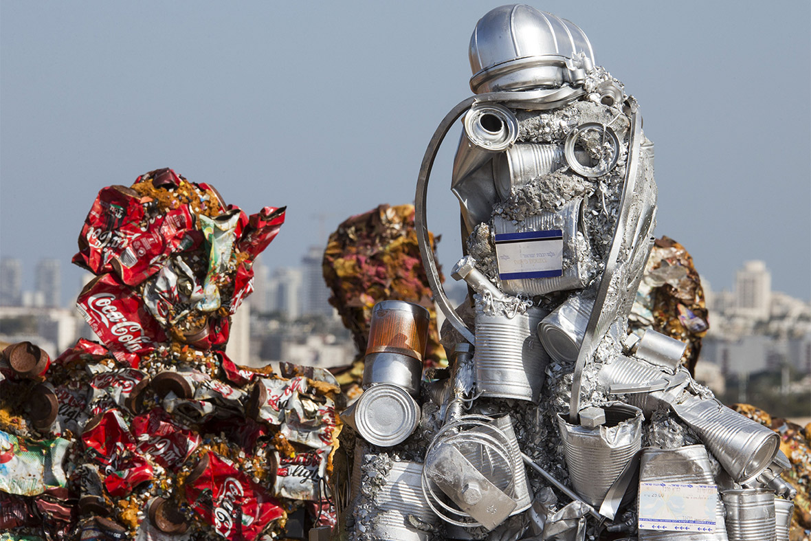 A Load Of Rubbish Eco Artist HA Schult s Trash People Sculptures