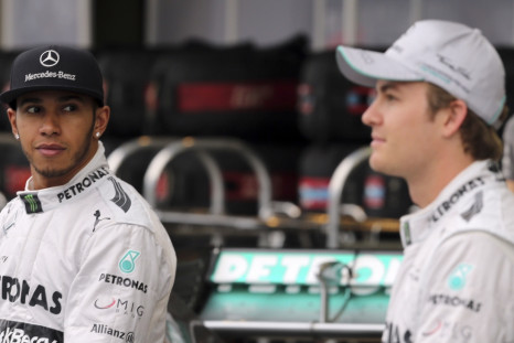 Nico Rosberg and Lewis Hamilton