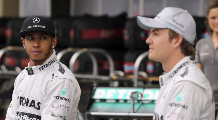 Nico Rosberg and Lewis Hamilton