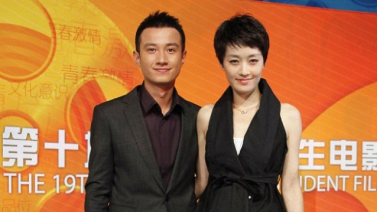 Chinese actor Wen Zhang pictured with his wife Ma Yili