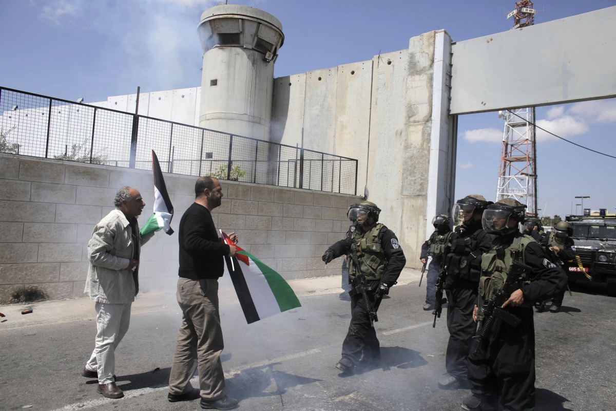 Palestinian protest prisoner release israel