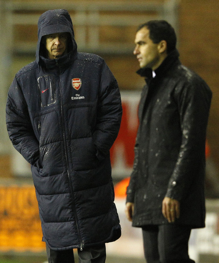 Arsene Wenger and Roberto Martinez