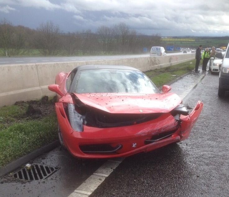 Ferrari crash