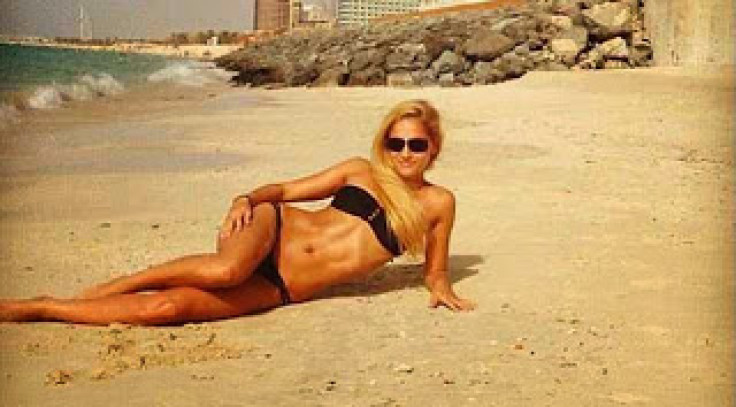 Mayka Kukucova posing in a bikini on a beach, in a display which reveals her own ideas of her appeal
