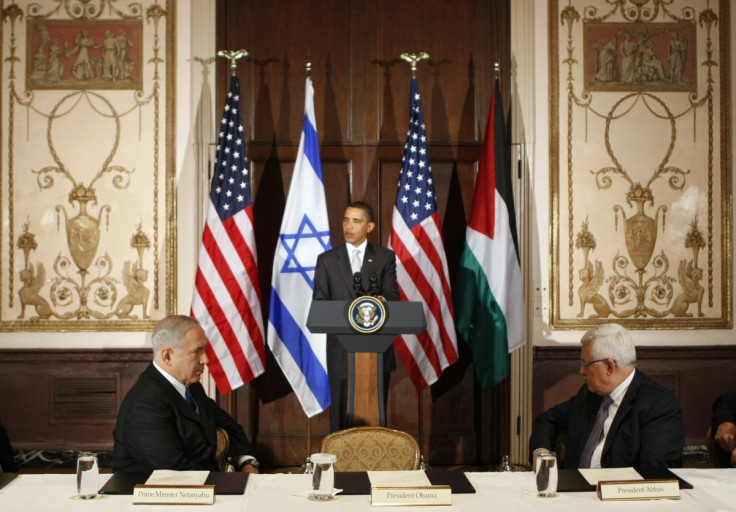Obama Palestine Israel Kerry Netanyahu Abbas