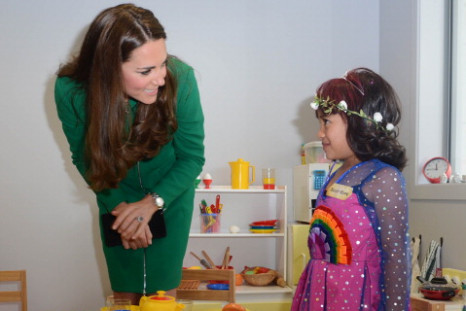 Catherine, Duchess of Cambridge visits Rainbow Place Hospice in Hamilton, New Zealand.