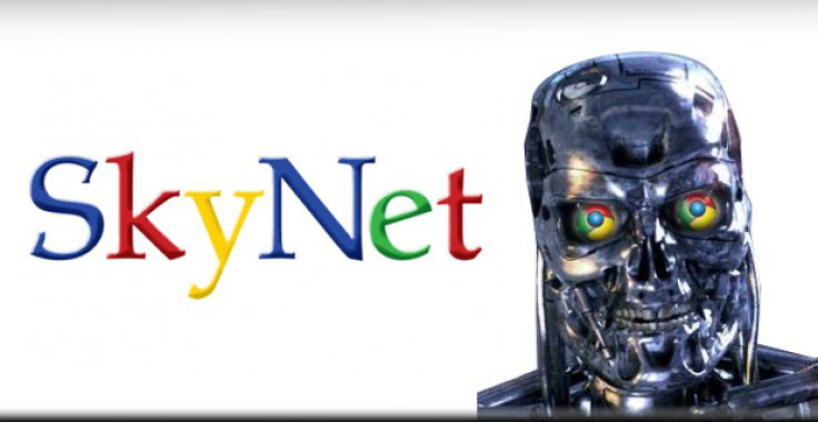 Google imagined as the evil Skynet system in Terminator