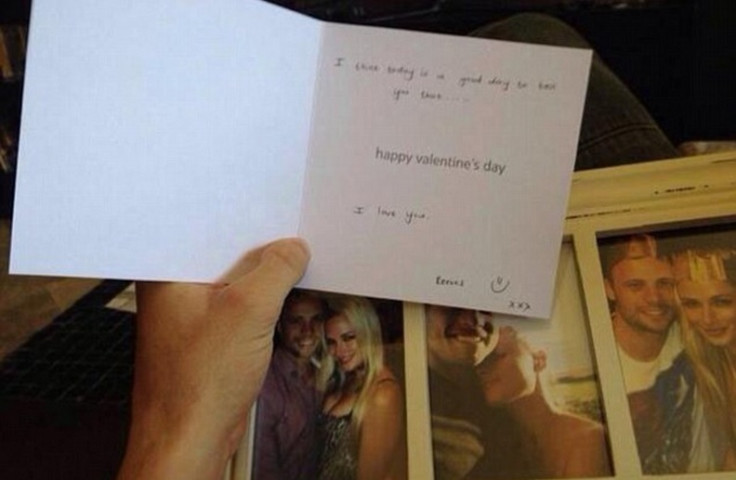 This is the Valentine's Day card Reeva Steenkamp gave to Oscar Pistorius only hours before he shot her dead