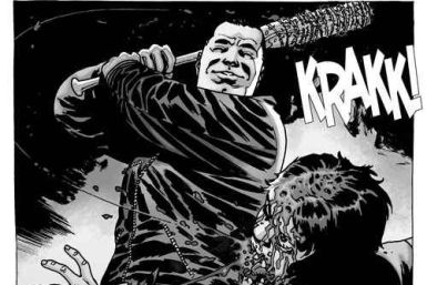 Negan from the The Walking Dead comic book