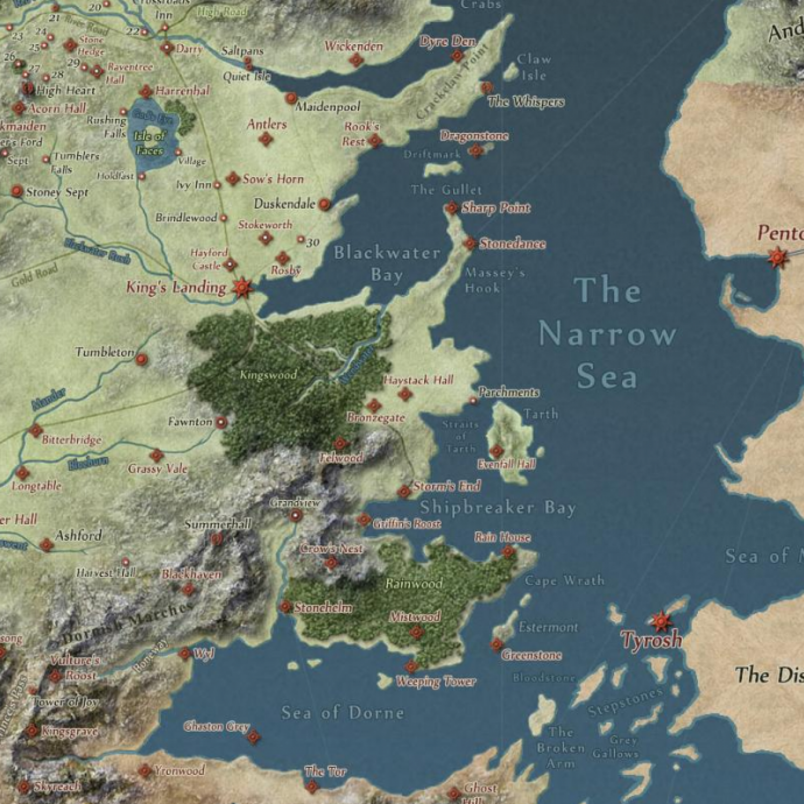 Map Of Game Thrones Map Notebook – Game Of Thrones Studio Tour