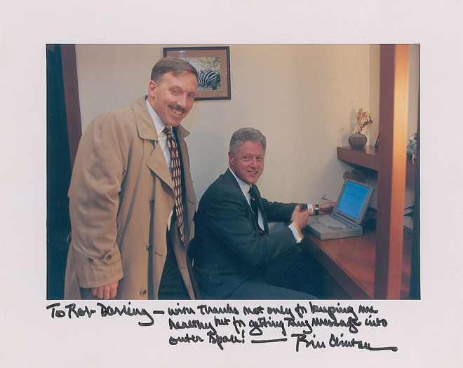 Laptop Used by Bill Clinton to Send First Email to Space Up for Auction Laptop Used by Bill Clinton to Send First Email to Space Up for Auction