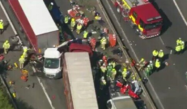 M26 Kent Crash: Lorry Driver Held by Police