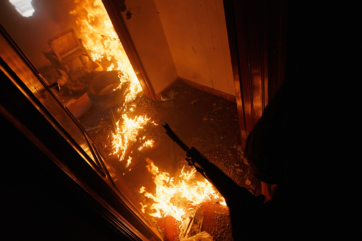 libya flames