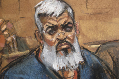Abu Hamza, also known as Mustafa Kemal Mustafa, at an earlier US court hearing