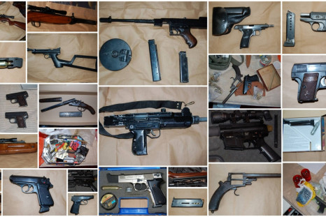 Police seized a huge haul of firearms from a house in Leyton, east London