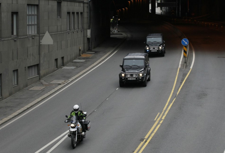 Convoy believed to be transporting Anders Behring Breivik leaves court in Oslo