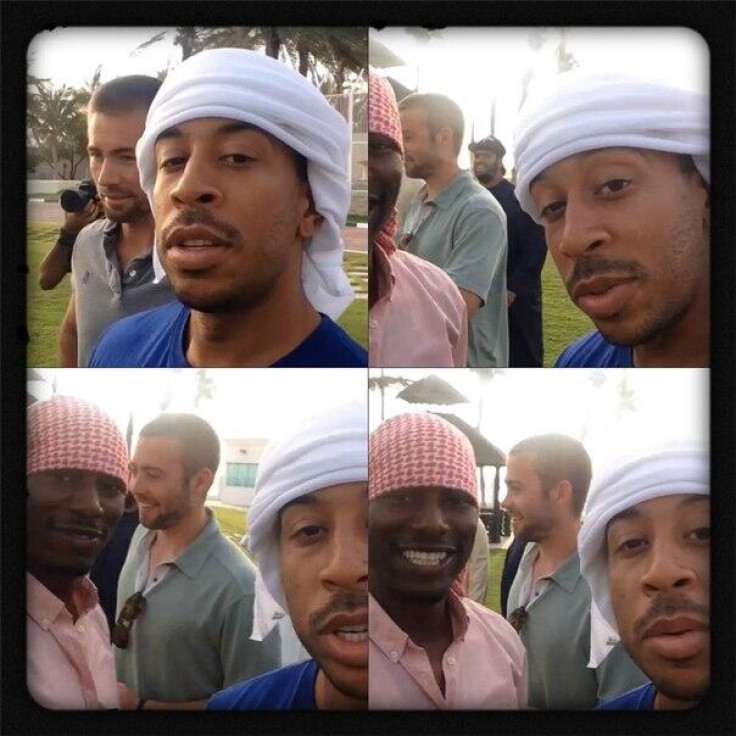 Paul Walker's brothers with Ludacris and Tyrese Gibson