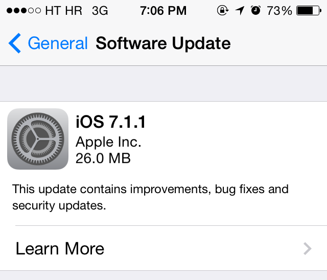 iOS 7.1.1 Brings Touch ID Improvements, Bug-Fixes and Security Updates (Download and Install) iOS 7.1.1 Brings Touch ID Improvements, Bug-Fixes and Security Updates (Download and Install)