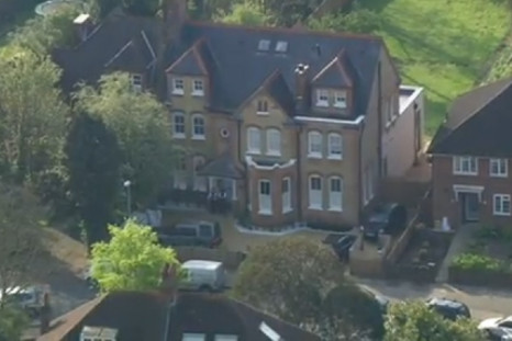 This is the house in which three children have been found dead, with reports suggesting they had learning difficulties