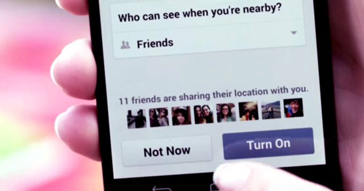 Facebook's Nearby Friends feature