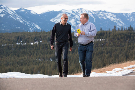 Satya Nadella and Stephen Elop - Microsoft Nokia deal