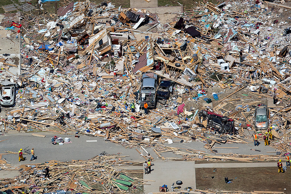 More Tornadoes Hit US South: Aerial Photos Show Trail of Destruction