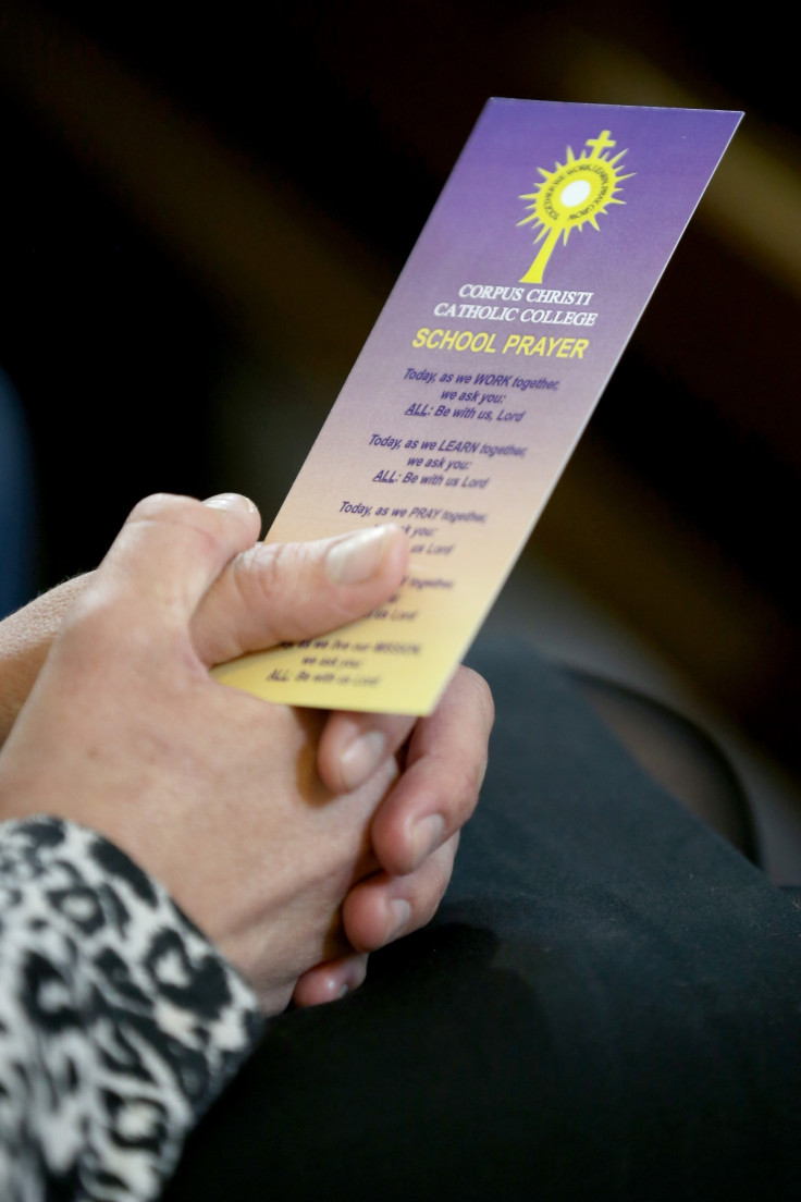 Students gathered for mass at Corpus Christi Church in Leeds to pay respects to Anne Maguire