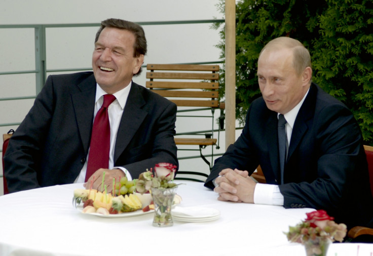 Vladimir Putin Gerhard Schroeder Photo