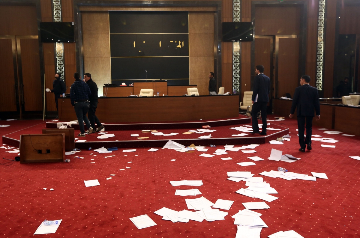 Libyan parliament stormed