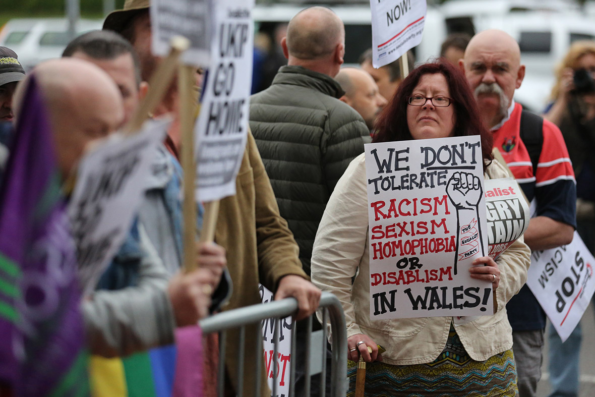 swansea protesters