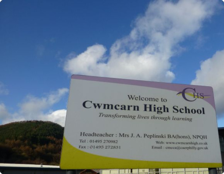 Two Cwmcarn pupils have been arrested on suspicion of plotting to kill a teacher.