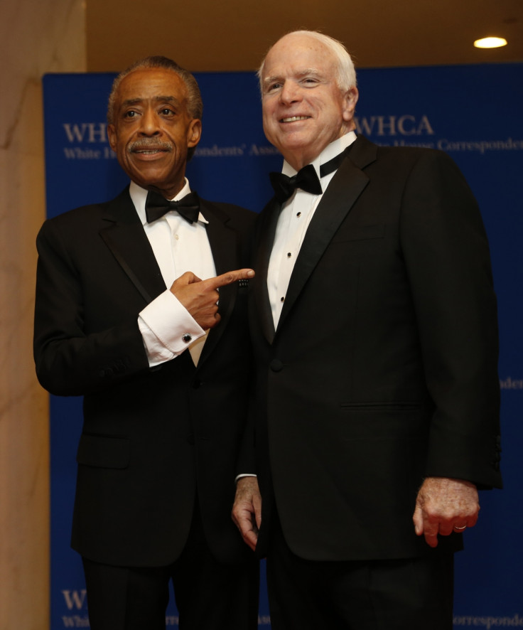 The reverend Al Sharpton and Senator John McCain