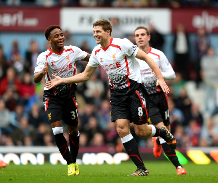 Raheem Sterling and Steven Gerrard