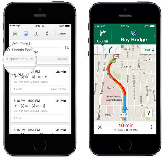 Google Maps 3.0 Offers Offline Maps, Lane Guidance, Uber Integration ...