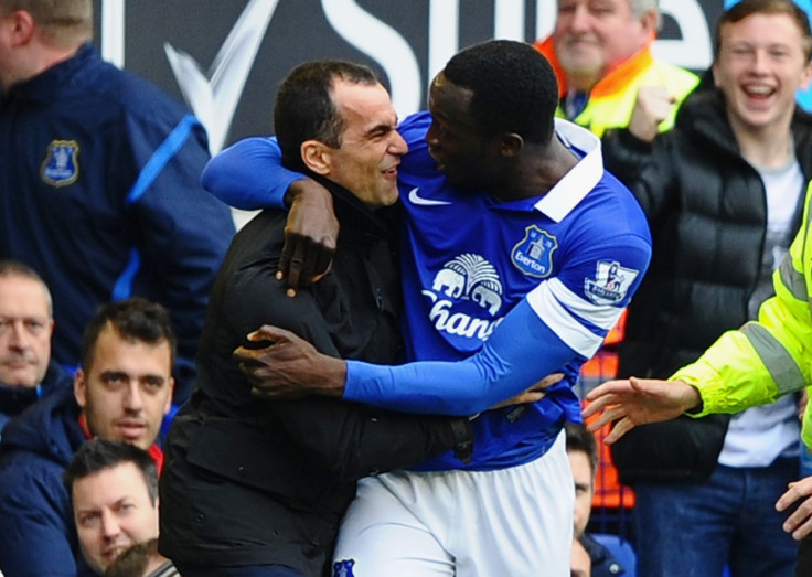 Romelu Lukaku and Roberto Martinez