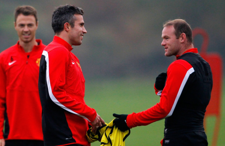 Robin van Persie and Wayne Rooney