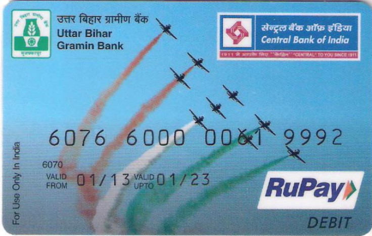 RuPay card issued by an Indian regional bank