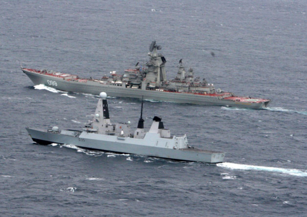 Russian Warship Escorted Away from English Channel by HMS Destroyer ...