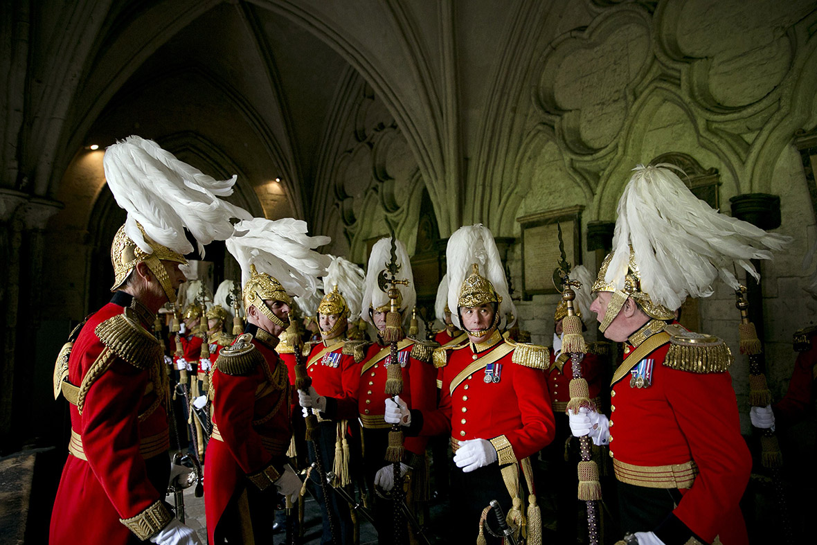 The Queen and Prince Charles Attend Order of the Bath Service in Full