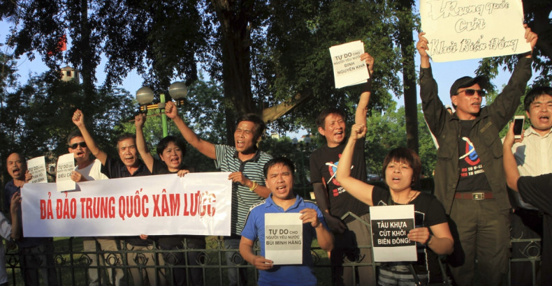 Anti-China protest in Hanoi, Vietnam
